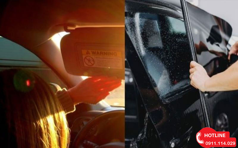dán phim cách nhiệt ô tô có bị phạt không