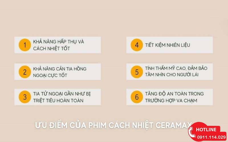  phim cách nhiệt ceramax có tốt không