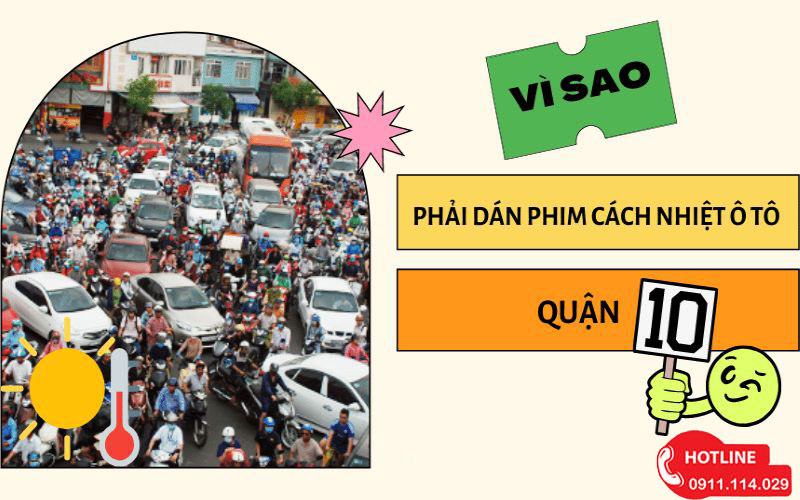 Dán Phim Cách Nhiệt Chống Nóng Tại Quận 10 TPHCM